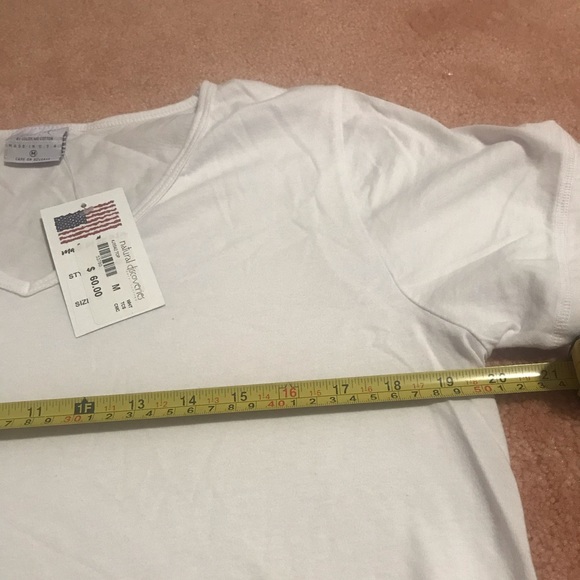 Color Me Cotton white top (made in USA ) - Picture 13 of 16